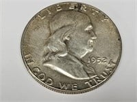 1952 Franklin Half Dollar Silver Coin