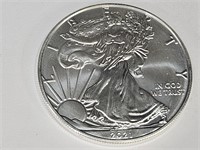 2021 Liberty 1 Oz Silver Dollar Coin