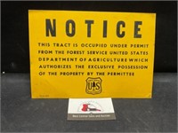 Department of Agriculture Metal Sign