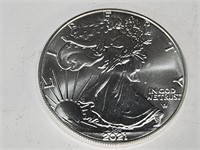 2021 Liberty 1 Oz Silver Dollar Coin