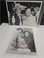 Elizabeth Taylor and Bob Hope Autographs - No COA