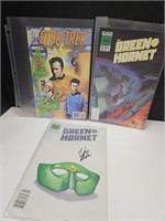 Star Trek and Green Hornet Auto Comics - No COA