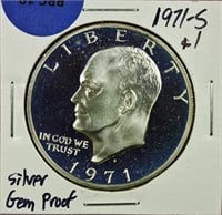 1971 Silver Proof Eisenhower Dollar Gem