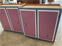 Two painted cabinets