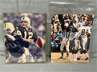 2 Autographed NFL Photos