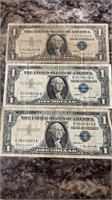 3 1957 Silver Certificates