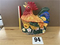 14" TALL ROOSTER COOKIE JAR