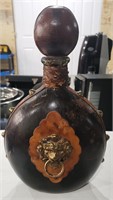 Antique Leather Liquor Bottle