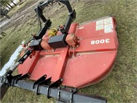 Bush Hog 3-pt 3008 rotary cutter, 8', side shift