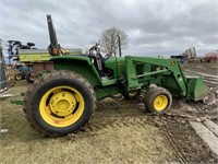 1994 JD 6200 compact tractor w/loader, 2WD,exc