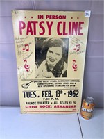 Patsy Cline Concert Poster with Signatures