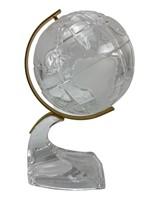 Vintage Heavy Glass Earth World Globe