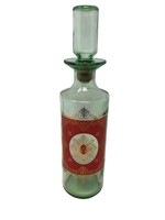 old Fitzgerald green glass decanter bottle