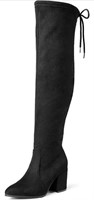 DREAM PAIRS WOMENS US 7 OVER THE KNEE THIGH HIGH