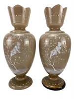 Vintage Mary Gregory Hand Blown Vases
