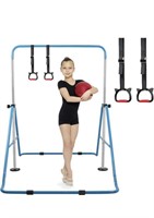 GYMNASTICS BARS WITH RINGS ADJUSTABLE HEIGHT