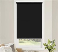 ROLLOUT BLACK WINDOW BLINDS 22X72IN