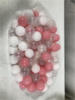 SOFT PIT BALLS(PINK WHITE CLEAR)