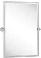 TEHOME CHROME PIVOT MIRROR(36X28.5IN) BRUSHED