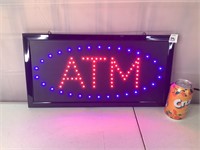 Lighted ATM Sign