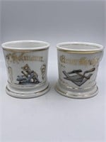 Trades Porcelain Occupational Shaving Mugs