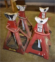 2 MATCO JS6T and 2 Banner 6T jack stands; as is