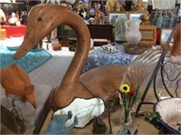 Large wooden Swan