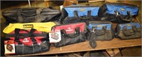 7 tool bags: 1 DeWalt 24", 2 Husky 18" & 15", 4 AW