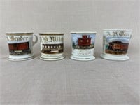 Train Car Porcelain Occupational Shaving Mugs
