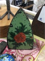 Floral painted iron