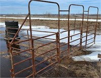Sheep panels with gates comes as a complete unit
