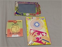 Magic Art, Dots&Boxes Pad Game & Spiromania NIP