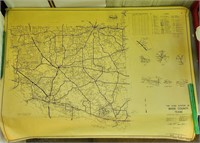 1984 Wood County Texas road system map