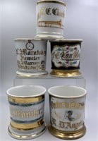 Personalized & Occupational Porcelain Shaving Mugs