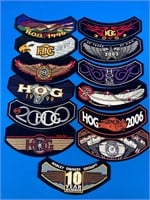 Set Of Harley Owners Group Patches