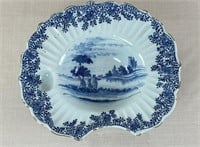 Antique Blue Delft Barber Bowl