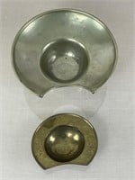 Antique Brass Barber Bowls