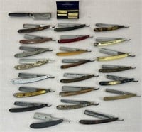 Collection of Antique Safety and Straight Razors