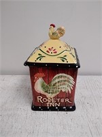 Decorative rooster food canister