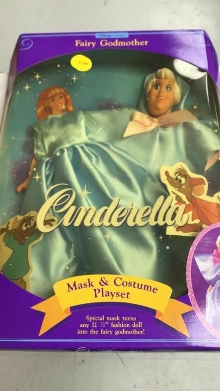 Fairy godmother, Cinderella mask and costume play