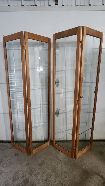 Two bi-fold glass doors