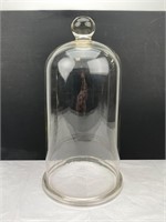Antique Large Hand Blown Glass Cloche Bell Jar