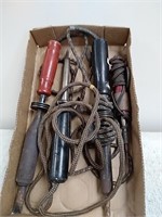 Group of vintage soldering irons