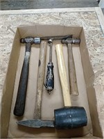 Group of assorted hammers