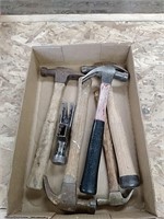 Group of claw hammers