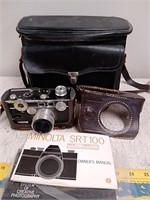 Vintage camera and bag with accessories