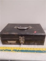 Vintage Craftsman tool box with assorted tools