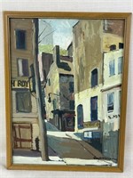 Roy Mason "Quebec 1933" Oil on Board