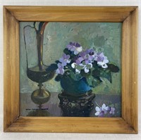 Nina Mason Booth Floral Still-life Oil on Board