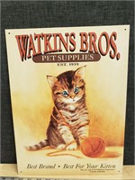 Watkins Bros. Pet Supplies Metal Sign